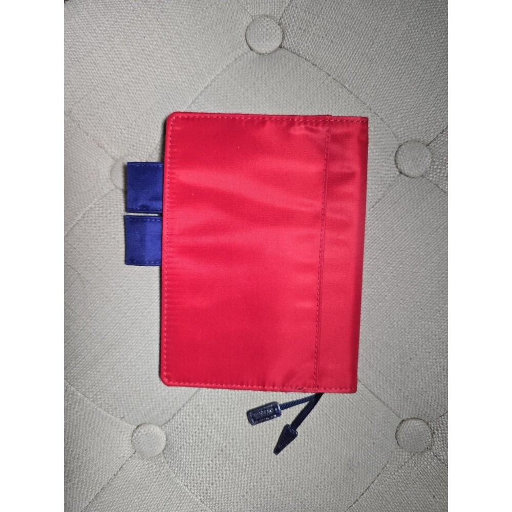 Hobonichi Techo A6 Planner Cover Red & Blue Butterfly Pen Loop Journal Organize - Picture 4 of 9